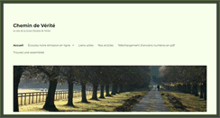 Desktop Screenshot of chemindeverite.com
