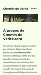 Mobile Screenshot of chemindeverite.com