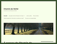 Tablet Screenshot of chemindeverite.com